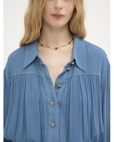 Chloé Short Shirt Dress - Blue