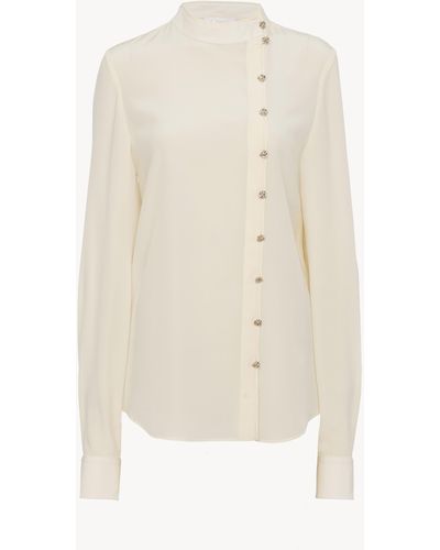 Chloé Verzierte Bluse im Offiziers-Stil - Weiß