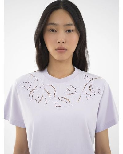 Chloé Embroidered T-shirt - White