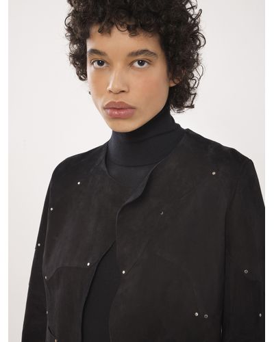Chloé Collarless Fitted Jacket - Black
