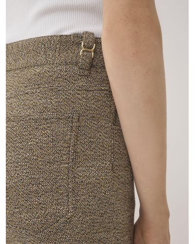 Chloé Cropped Bootcut Trousers With Marcie Signature - Natural