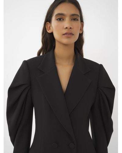 Chloé Long Double-breasted Coat - Black