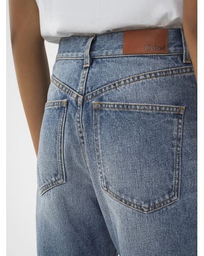 Chloé Straight Cropped Jeans - Blue