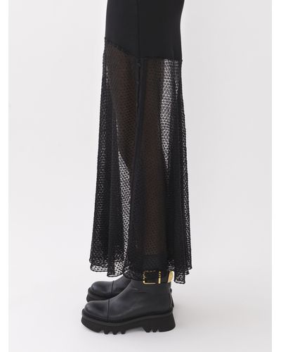 Chloé Flared Maxi Skirt - Black