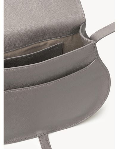 Chloé Marcie Medium Saddle Bag - Gray