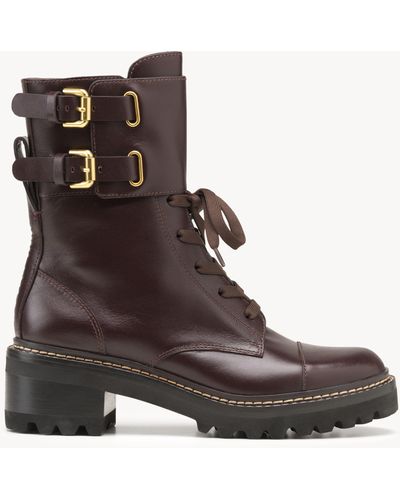 See By Chloé Mallory Biker Boot - Brown