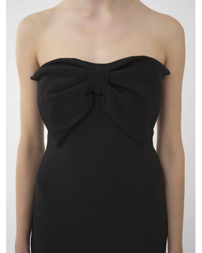 Chloé Off-the-shoulder Midi Dress - Black
