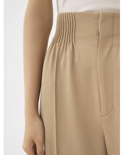 Chloé High-rise Tailored Pants - Natural