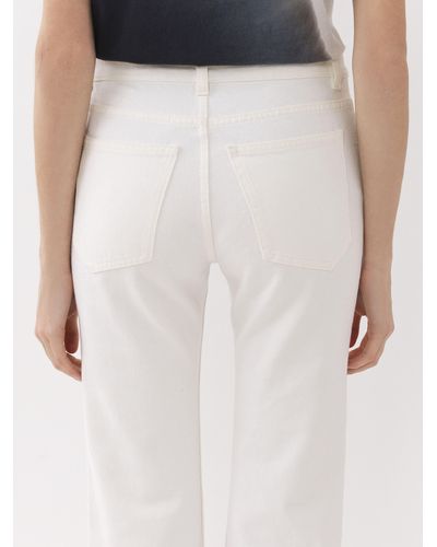Chloé Fuego Cropped Bootcut Jeans - White