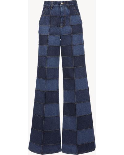 Chloé Wide-Leg Jeans 100% Cotton - Blauw