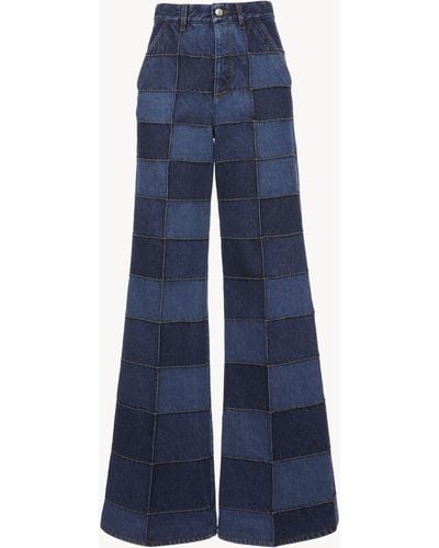 Chloé Wide-Leg Jeans 100% Cotton - Blauw