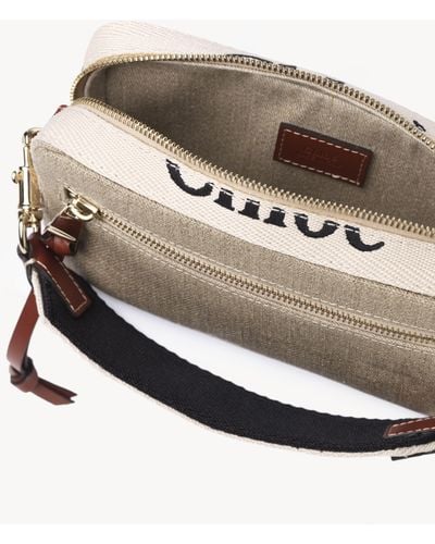Luxury belt bag - Chloé C belt bag in orange and purple crocodile