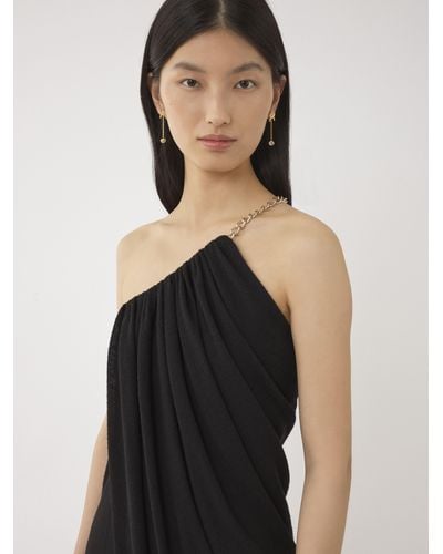 Chloé One-shoulder Midi Dress - Black