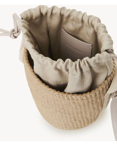 Chloé Small Woody Basket In Fair-trade Natural Fibers