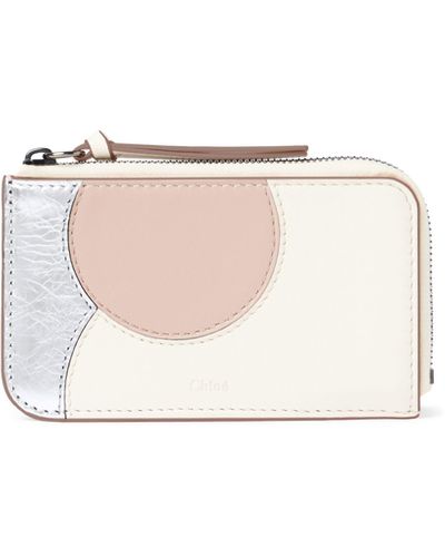 Chloé Moona Small Purse With Card Slots - White