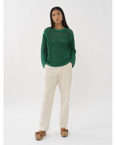 See By Chloé Chunky Crochet Sweater - Green