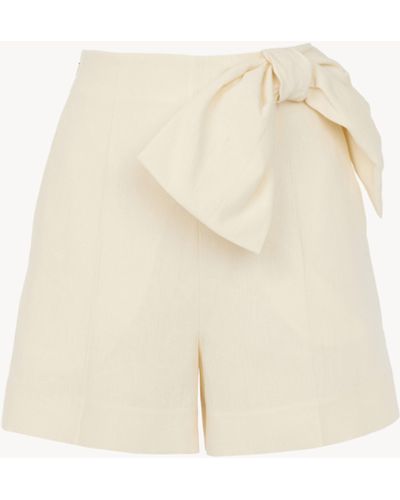 Chloé Shorts mit Schleifendetail - Weiß