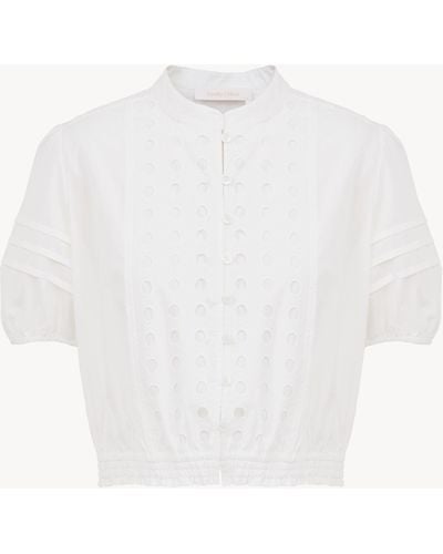 See By Chloé Petite Embroidered Shirt - White