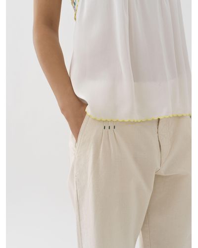 See By Chloé Embroidered Slip Top - Natural