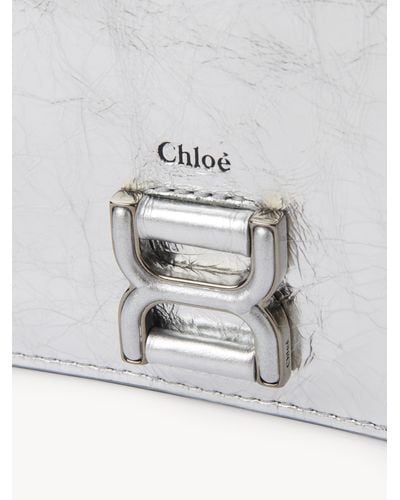 Chloé Marcie Long Wallet With Flap - Grey