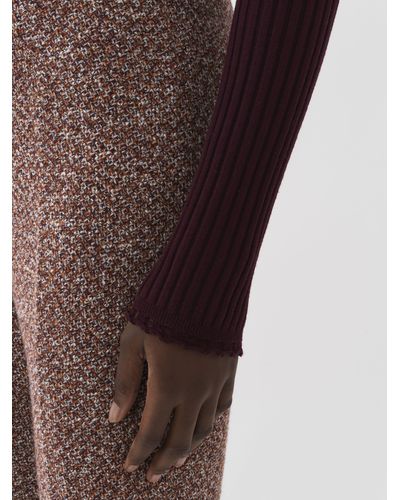 Chloé Fitted High-neck Sweater - Brown