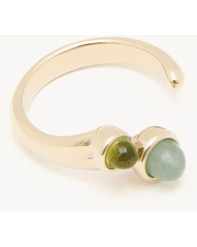 Chloé Zodiac Taurus Ring 100% Brass, Peridot, Jade - Naturel