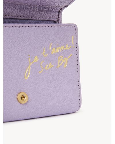 See By Chloé Hana Trifold Wallet - Purple