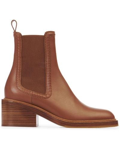 Chloé Mallo Ankle Boot - Brown