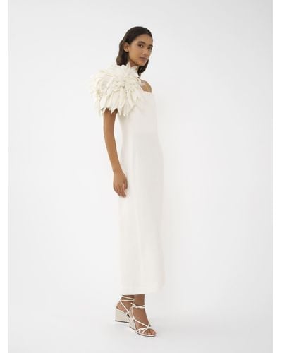 Chloé Bustier Midi Dress - White