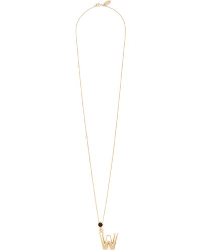 Chloé Alphabet Necklace With Pendant Z - White