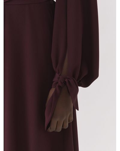 Chloé Long Sleeved Midi Dress - Purple