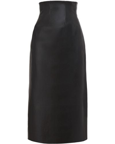 Chloé High-waisted Midi Skirt - Black