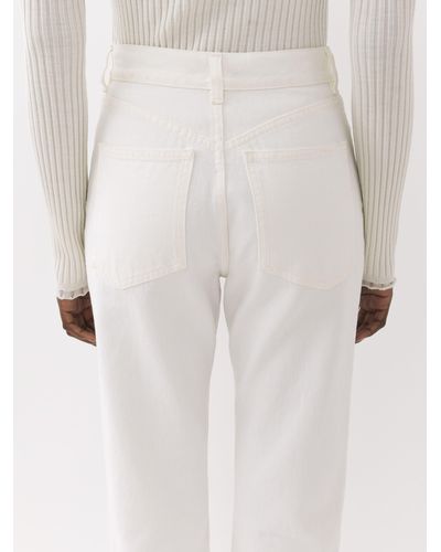 Chloé Masaya Cropped Straight Jeans - White