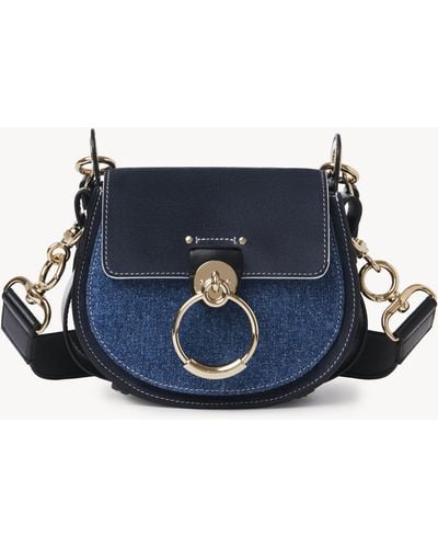 Chloé Kleine Tess Tasche - Blau