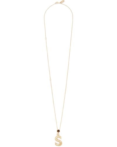 Chloé Alphabet Necklace With Pendant S - White