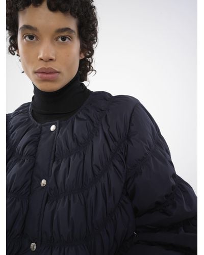 Chloé Ruched Puffer Jacket - Blue