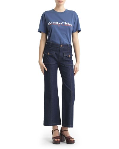See By Chloé Flare Jeans - Blue