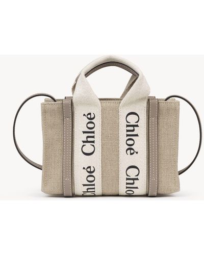 Chloé Woody Mini-Handtasche - Natur