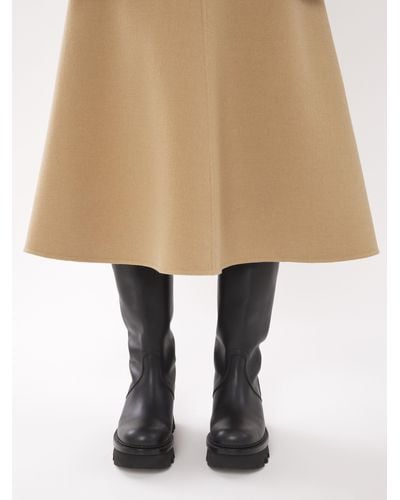 Chloé Flared Midi Skirt - Natural