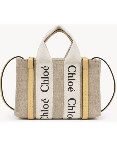Chloé Woody Mini-Handtasche - Natur