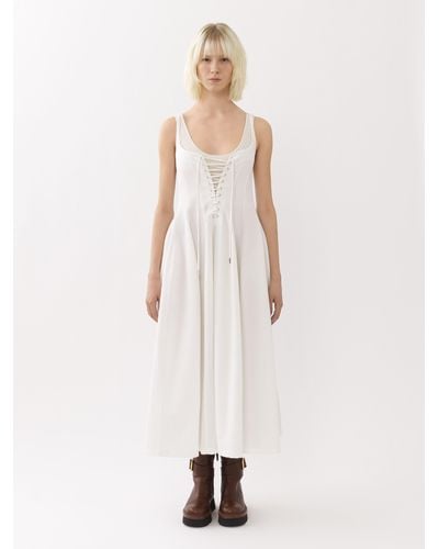 Chloé Sleeveless Midi Dress - White