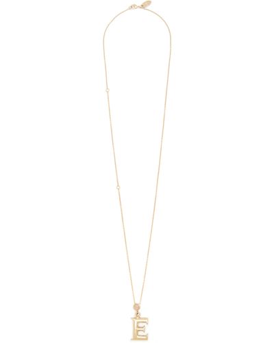 Chloé Alphabet Necklace With Pendant F - White