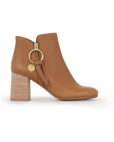 See By Chloé Louise Medium Ankle Boot - Brown