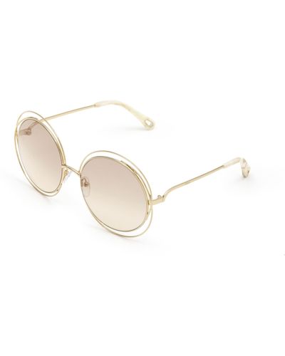 Chloé Carlina Petite Sunglasses - Natural