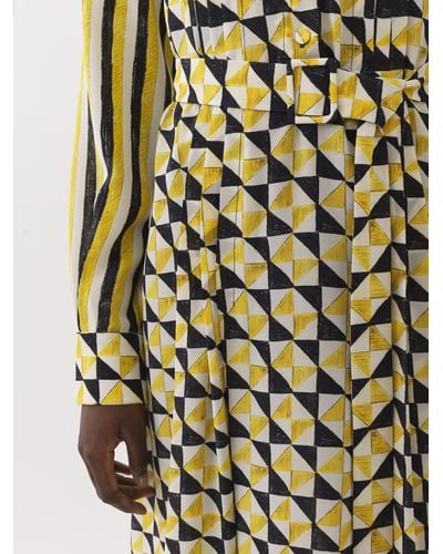 Chloé Midi Dress With Print - Yellow