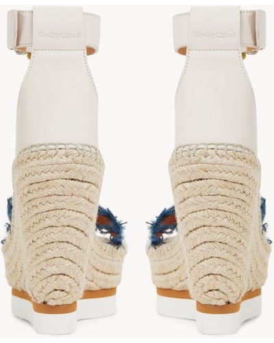 See By Chloé Glyn Fringed Espadrille Wedge - White