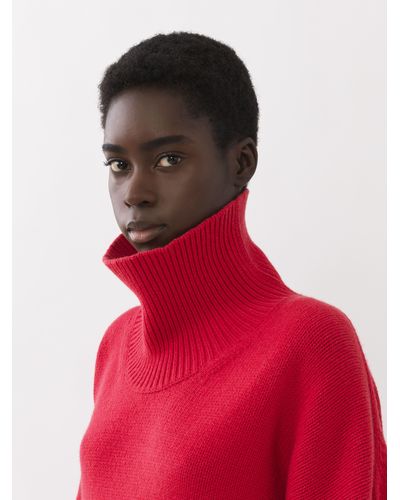Chloé Generous High-neck Sweater - Red
