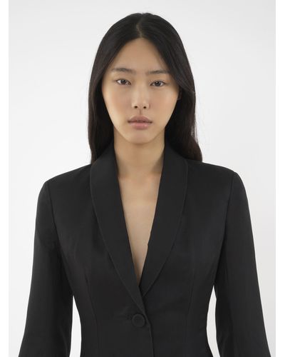 Chloé Two-button Tailored Coat - Black