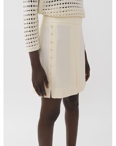 See By Chloé Button-detailed Mini Skirt - Natural