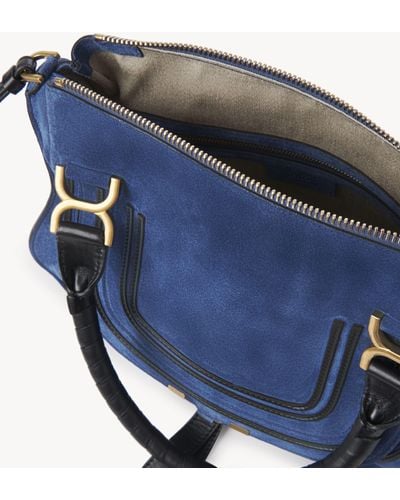 Chloé Marcie Double Carry Bag - Blue